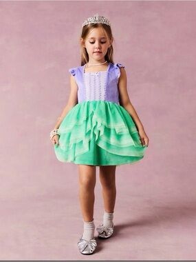 Disney Ariel Little Mermaid Layered Tulle Dress
